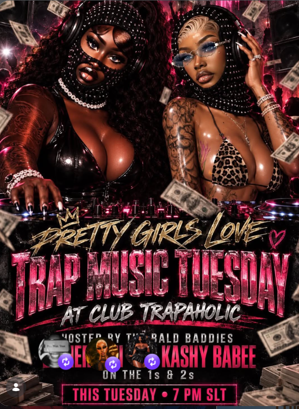 Trap Music Tuesday at Club Trapaholic — original promotional flyer